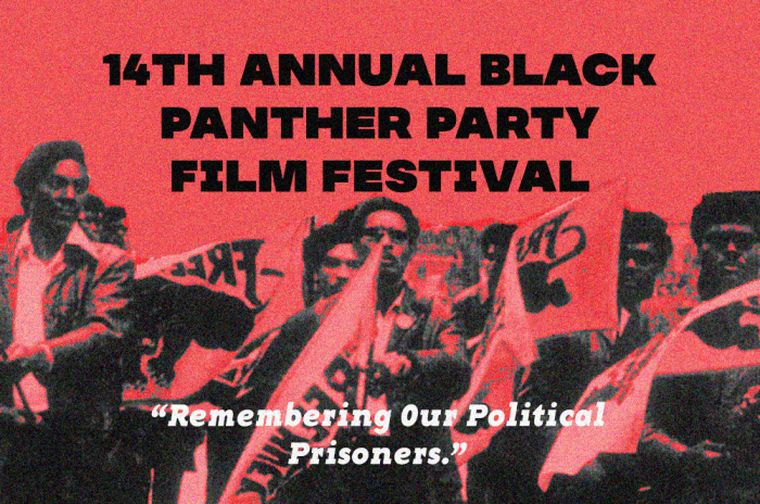 flyer for 2022 Black Panther Party film festival at Maysles Cinema in Harlem 
